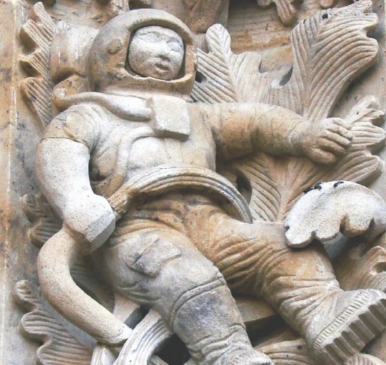Astronauta en la Catedral de Salamanca - El misterioso astronauta de la Catedral de Salamanca