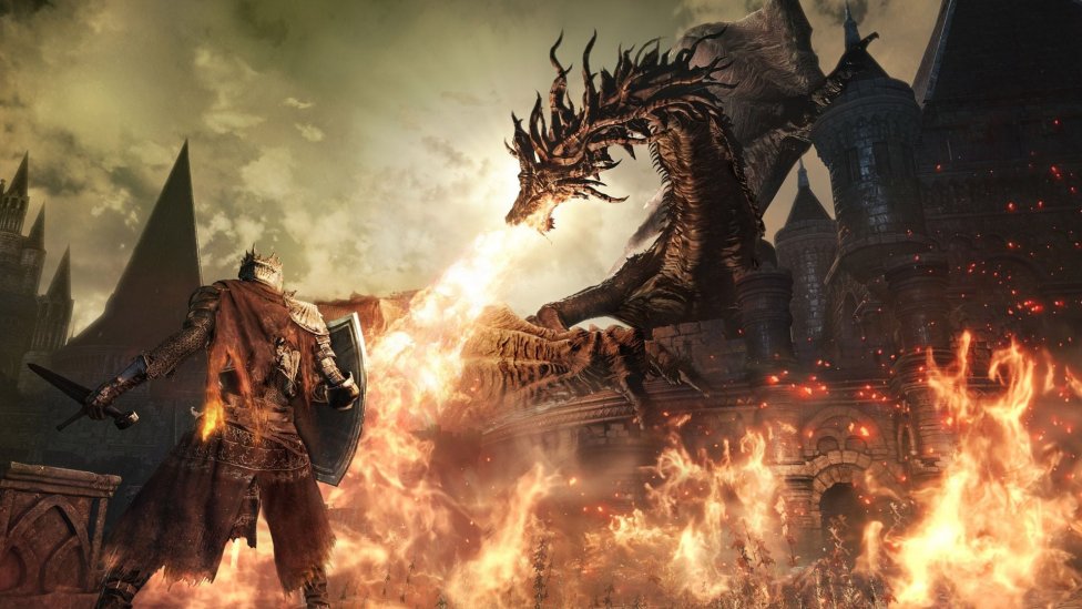 Dragón en Dark Souls III - 6 juegos alternativos a Dark Souls
