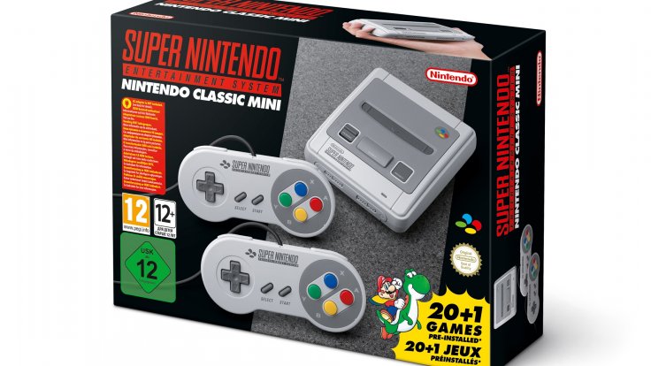 Formato de la caja de Super Nintendo Classic Mini