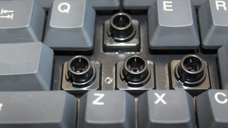 Switches Trope en un teclado mecánico