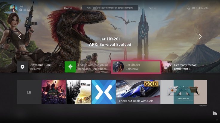 Imágenes de la actualización de interfaz de Xbox One