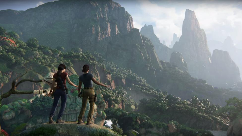 Chloe y Nadine en la selva de Uncharted: El Legado Perdido - Uncharted: El Legado Perdido, comparando el juego con su primer tráiler