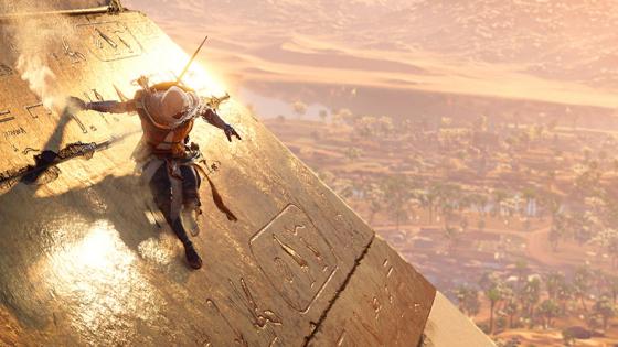 Assassin's Creed Origins en una pirámide de Egipto