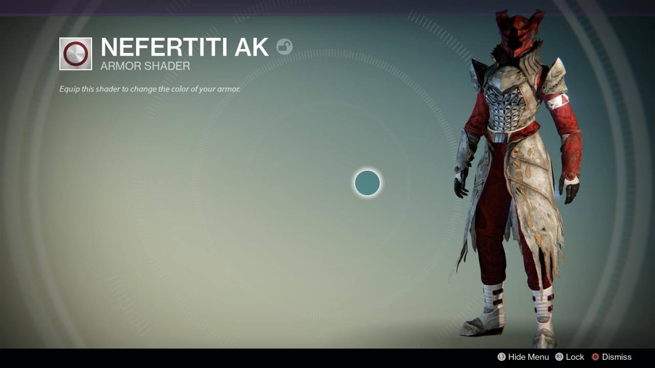 Aspecto del shader Nefertiti AK en un Hechicero