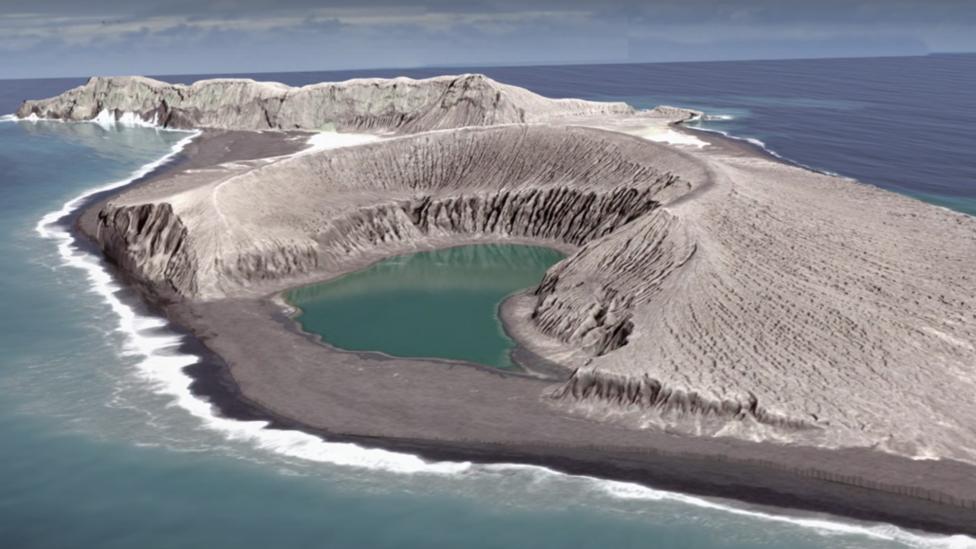 Huna Tonga, la misteriosa isla volcánica - La isla que apareció en el océano y todavía sigue en píe