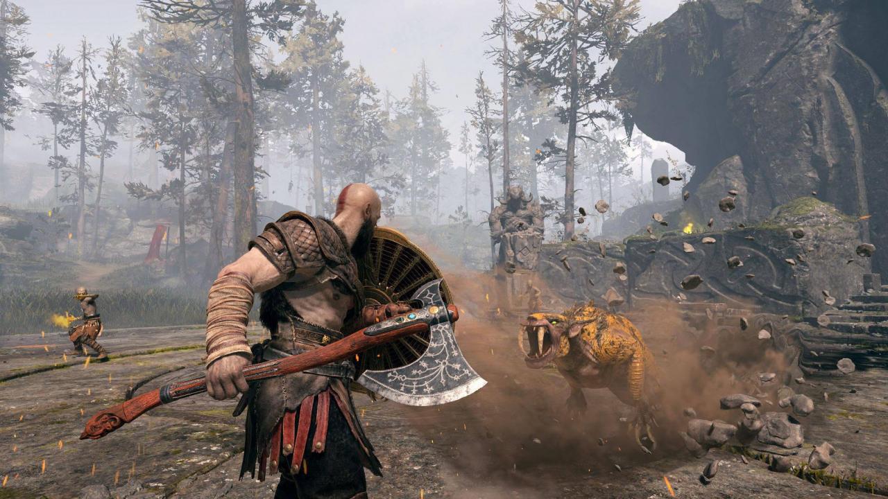 La acción está servida en God of War con multitud de enemigos
