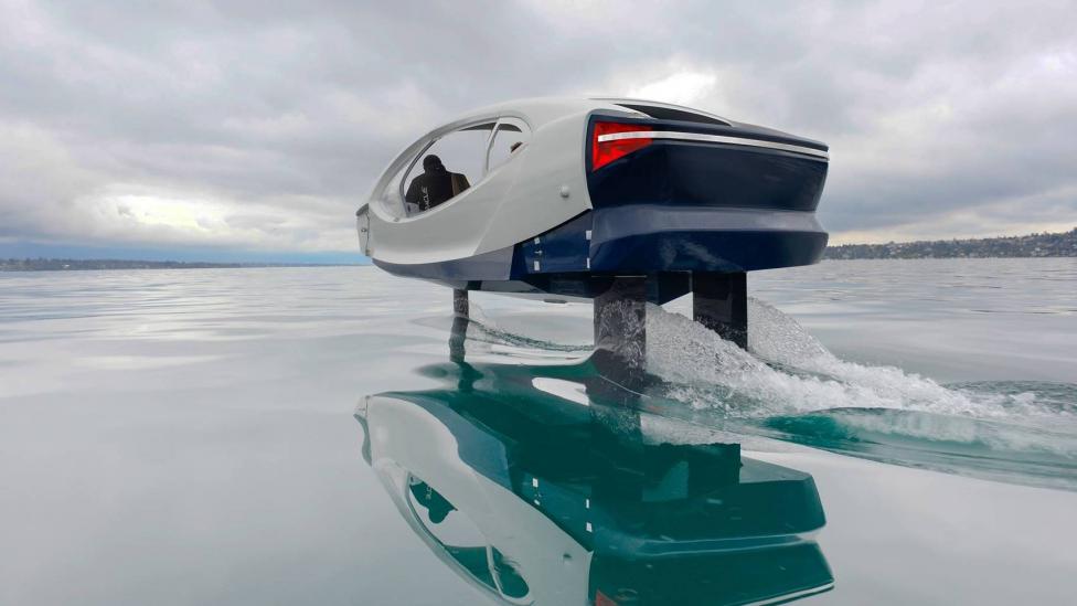 El barco eléctrico de SeaBubbles - Ginebra, lugar de pruebas para un nuevo barco eléctrico