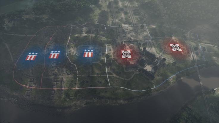 Las zonas del mapa de operaciones reducen los objetivos a capturar y defender