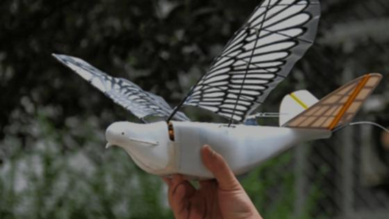 Dron China con forma de paloma
