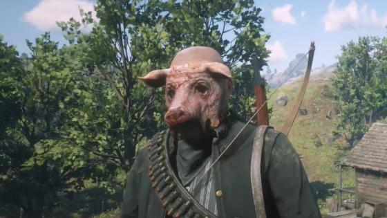 Máscara de Cerdo en Red Dead Redemption 2