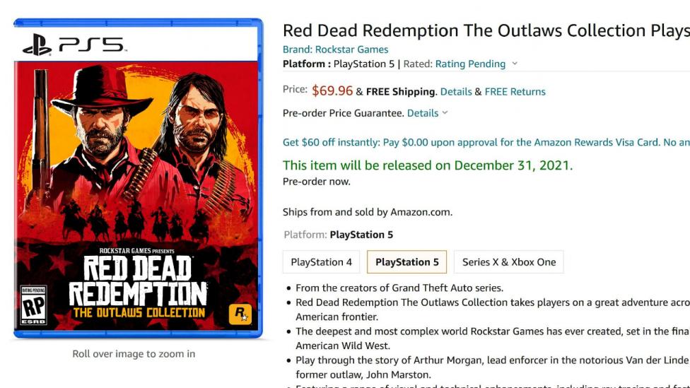 Red Dead Redemption The Outlaws Collection - El remake de Red Dead Redemption llegaría a PS5 y Series X según un rumor