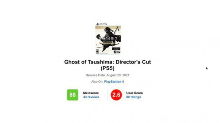 Ghost of Tsushima Review Bombing